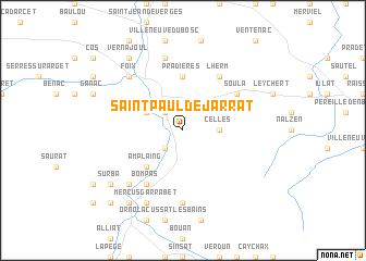 map of Saint-Paul-de-Jarrat