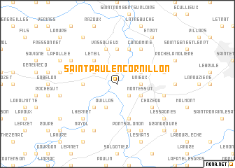 map of Saint-Paul-en-Cornillon