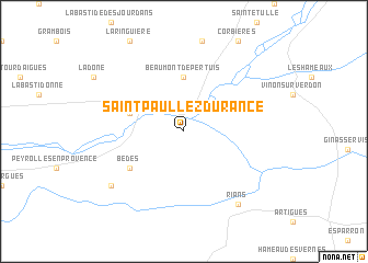 map of Saint-Paul-lez-Durance