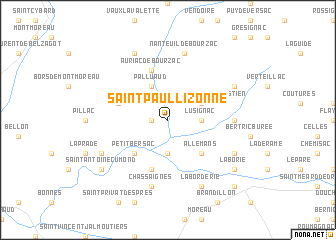 map of Saint-Paul-Lizonne