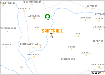map of Saint Paul
