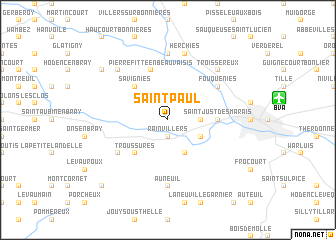 map of Saint-Paul