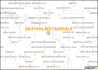 map of Saint-Philbert-sur-Risle