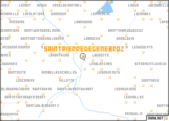 map of Saint-Pierre-de-Génébroz