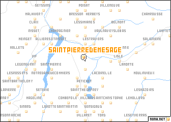 map of Saint-Pierre-de-Mésage