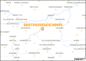 map of Saint-Pierre-des-Champs