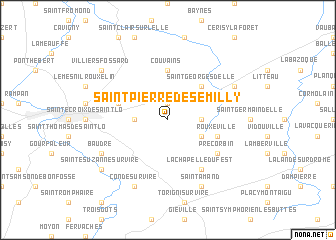 map of Saint-Pierre-de-Semilly