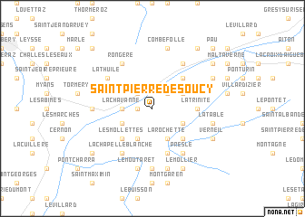 map of Saint-Pierre-de-Soucy