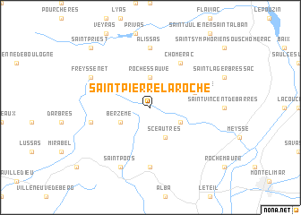 map of Saint-Pierre-la-Roche