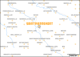 map of Saint-Pierremont