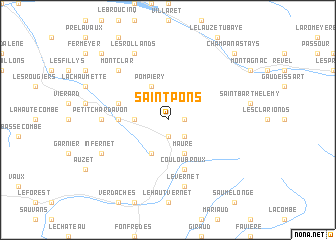 map of Saint-Pons