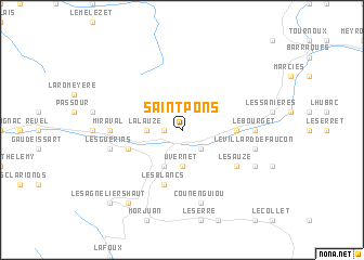 map of Saint-Pons