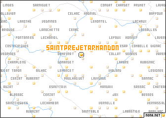 map of Saint-Préjet-Armandon
