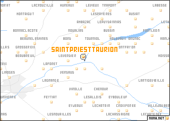 map of Saint-Priest-Taurion
