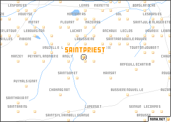 map of Saint-Priest