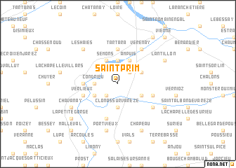 map of Saint-Prim