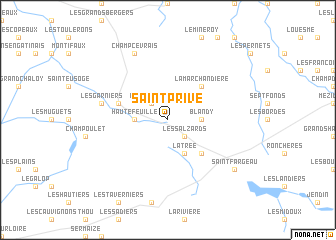 map of Saint-Privé