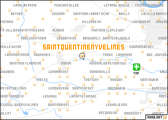 map of Saint-Quentin-en-Yvelines