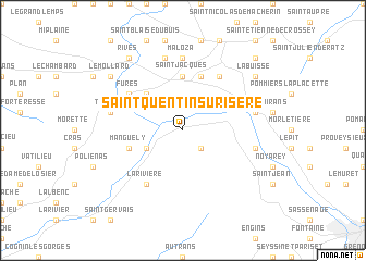 map of Saint-Quentin-sur-Isère