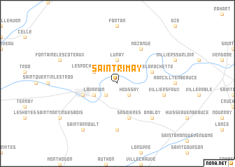 map of Saint-Rimay