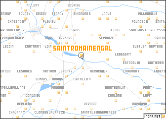 map of Saint-Romain-en-Gal