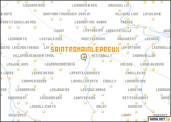 map of Saint-Romain-le-Preux