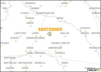 map of Saint-Romain