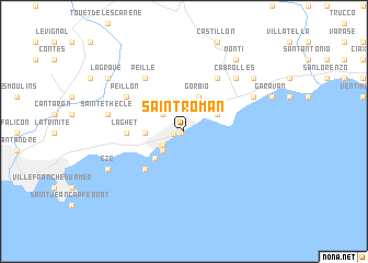 map of Saint-Roman