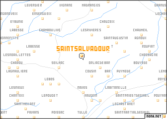 map of Saint-Salvadour