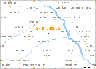 map of Saint-Sardos