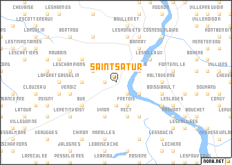 map of Saint-Satur