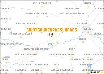 map of Saint-Sauveur-des-Landes