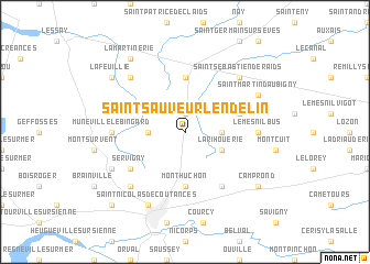 map of Saint-Sauveur-Lendelin
