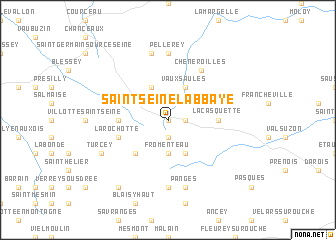 map of Saint-Seine-lʼAbbaye