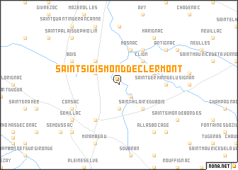 map of Saint-Sigismond-de-Clermont