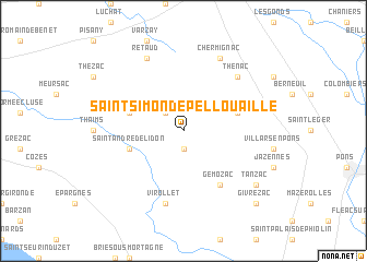 map of Saint-Simon-de-Pellouaille