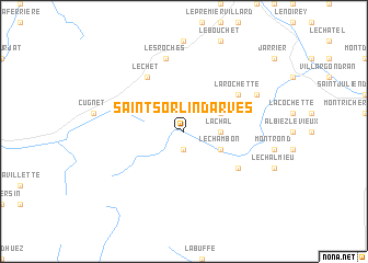 map of Saint-Sorlin-dʼArves