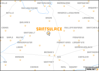map of Saint-Sulpice