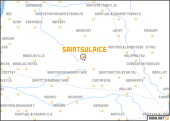 map of Saint-Sulpice