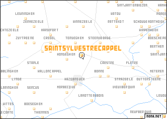 map of Saint-Sylvestre-Cappel