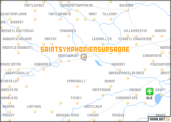 map of Saint-Symphorien-sur-Saône