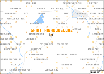 map of Saint-Thibaud-de-Couz