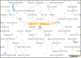 map of Saint-Thibault