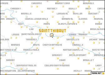 map of Saint-Thibaut