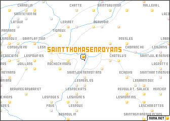 map of Saint-Thomas-en-Royans