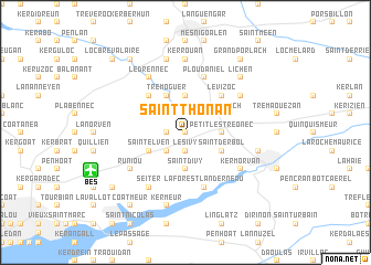 map of Saint-Thonan