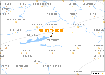map of Saint-Thurial