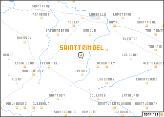 map of Saint-Trimoël