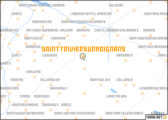 map of Saint-Trivier-sur-Moignans