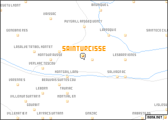 map of Saint-Urcisse